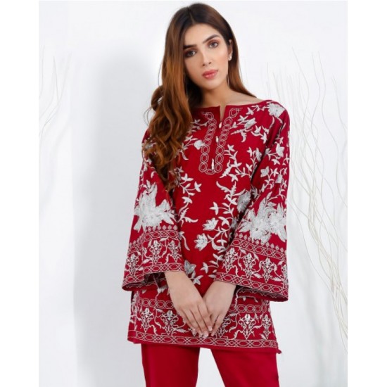 E - 223 Red Floral